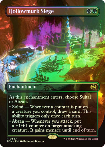 Hollowmurk Siege (Borderless) Tarkir: Dragonstorm (Foil)