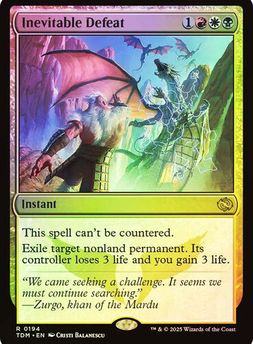 Inevitable Defeat Tarkir: Drago                                                                                                                                                                                                                                                                                                                                                                                                                                                                                                                                                                                                                                                                                                                                                                                                                                                                                                                                                                                                                                                                                                                                                                                                                                                                                                                 nstorm (Foil)