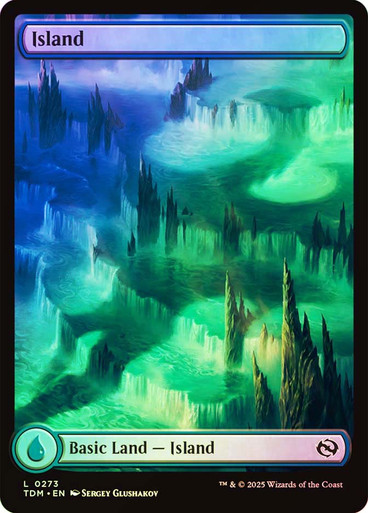 Island (#273) (Full Art) Tarkir: Dragonstorm (Foil)