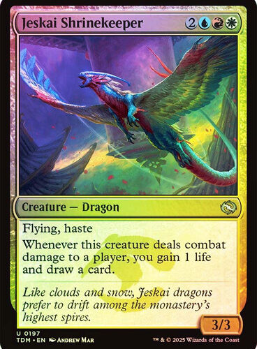 JeskaiShrinekeeper__50711 Jeskai Shrinekeeper Tarkir: Dragonstorm (Foil)