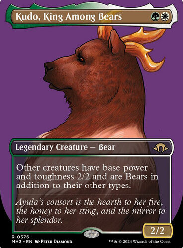 Kudo, King Among Bears (Borderless) Modern Horizons 3 - Variants