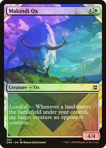 MakindiOx__83412 Makindi Ox (Showcase) Zendikar Rising - Variants (Foil)