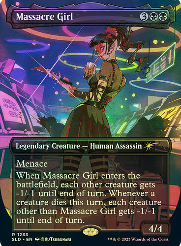 MassacreGirl__70019 Massacre Girl (Secret Lair) (Borderless) Secret Lair (Foil)
