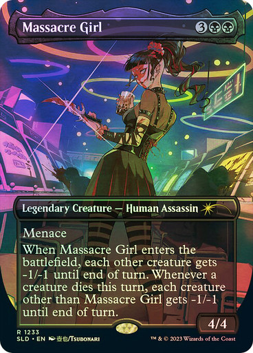 Massacre Girl (Secret Lair) (Borderless) Secret Lair (Foil)