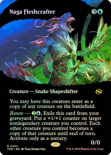 Naga Fleshcrafter (Borderless) Tarkir: Dragonstorm (Foil)