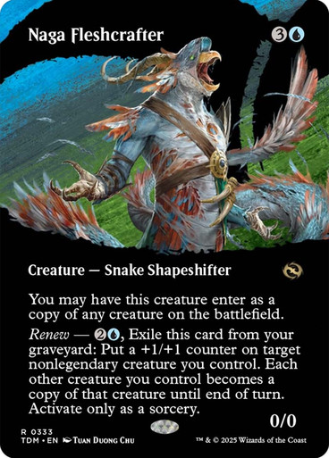 NagaFleshcrafter333__53886 Naga Fleshcrafter (Borderless) Tarkir: Dragonstorm