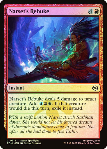 Narset's Rebuke Tarkir: Dragonstorm (Foil)