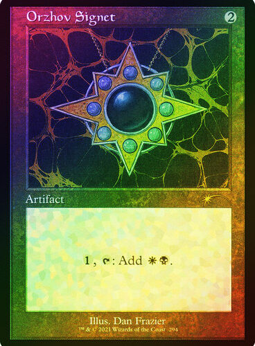 OrzhovSignet__61316 Orzhov Signet (Secret Lair) (Retro Frame) (Foil Etched) Secret Lair (Foil)