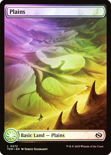 Plains (#272) (Full Art) Tarkir: Dragonstorm (Foil)