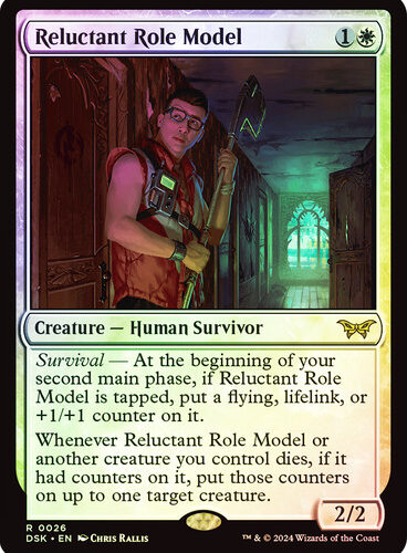 ReluctantRoleModel026__82332 Reluctant Role Model (#026) Duskmourn: House of Horror (Foil)