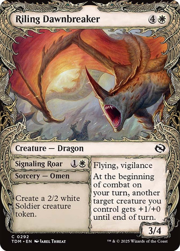 Riling Dawnbreaker // Signaling Roar (Showcase) Tarkir: Dragonstorm
