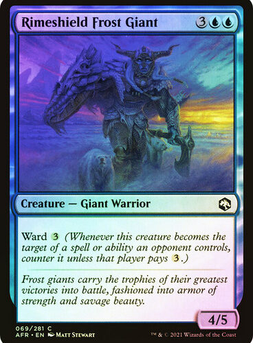 RimeshieldFrostGiant__38767 Rimeshield Frost Giant Adventures in the Forgotten Realms (Foil)