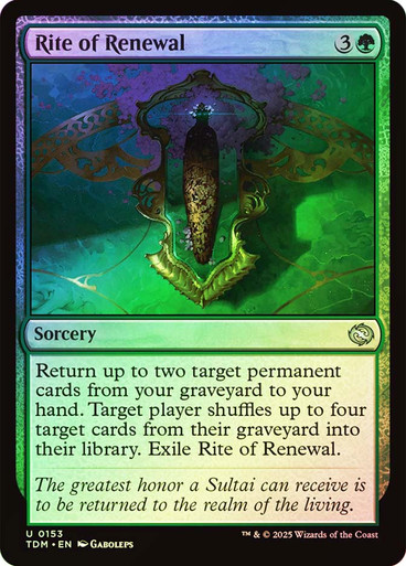 Rite of Renewal Tarkir: Dragonstorm (Foil)
