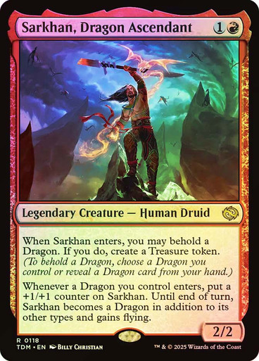 Sarkhan, Dragon Ascendant Tarkir: Dragonstorm (Foil)