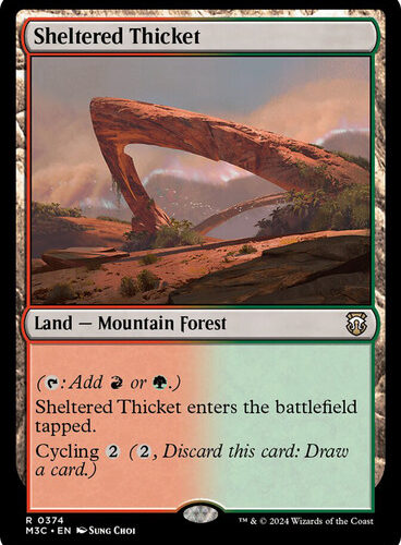 Sheltered Thicket Modern Horizons 3 Commander