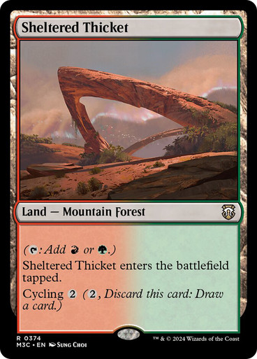 Sheltered Thicket Modern Horizons 3 Commander