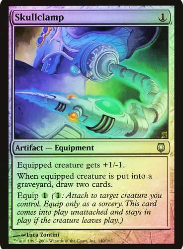 Skullclamp Darksteel (Foil)