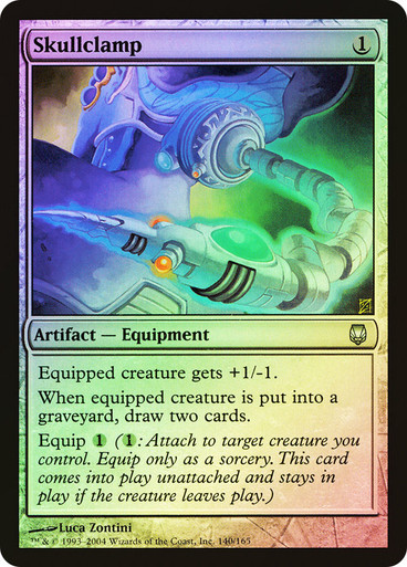 Skullclamp__45629 Skullclamp Darksteel (Foil)