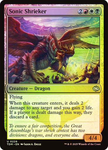 Sonic Shrieker Tarkir: Dragonstorm (Foil)