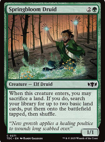 Springbloom Druid Tarkir: Dragonstorm Commander