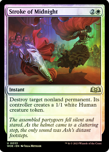StrokeOfMidnight__80084 Version en Español Stroke of Midnight Wilds of Eldraine (Foil)