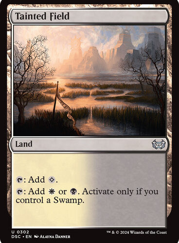 Tainted Field Duskmourn: House of Horror Commander