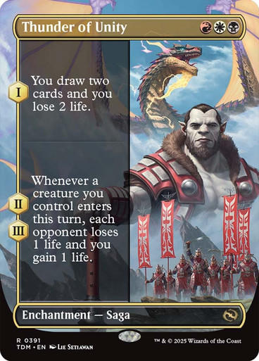 Thunder of Unity (Borderless) Tarkir: Dragonstorm
