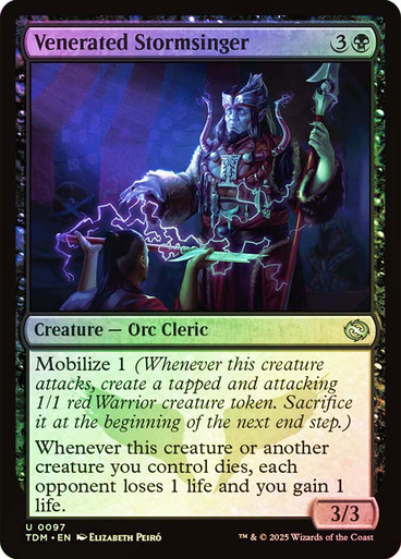 VeneratedStormsinger__04292 Venerated Stormsinger Tarkir: Dragonstorm (Foil)