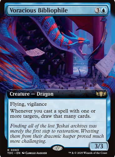 Voracious Bibliophile (Extended Art) Tarkir: Dragonstorm Commander