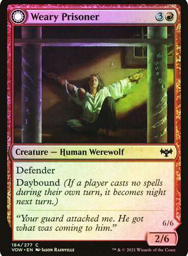 Weary Prisoner // Wrathful Jailbreaker Innistrad: Crimson Vow (Foil)