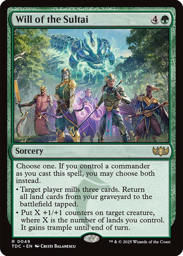 WillOfTheSultai__30888 Will of the Sultai Tarkir: Dragonstorm Commander