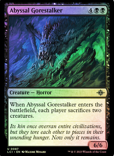AbyssalGorestalker__44595 Abyssal Gorestalker The Lost Caverns of Ixalan (Foil)