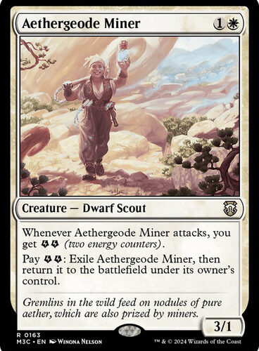 Aethergeode Miner Modern Horizons 3 Commander
