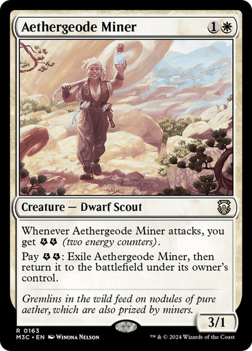 AethergeodeMiner__40919 Aethergeode Miner Modern Horizons 3 Commander