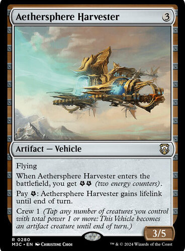 Aethersphere Harvester Modern Horizons 3 Commander