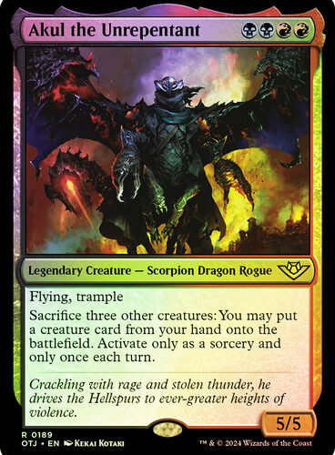 Akul the Unrepentant Outlaws of Thunder Junction (Foil)