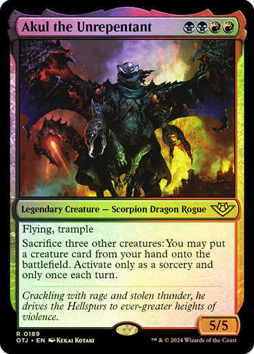 AkulTheUnrepentant__63210 Akul the Unrepentant Outlaws of Thunder Junction (Foil)