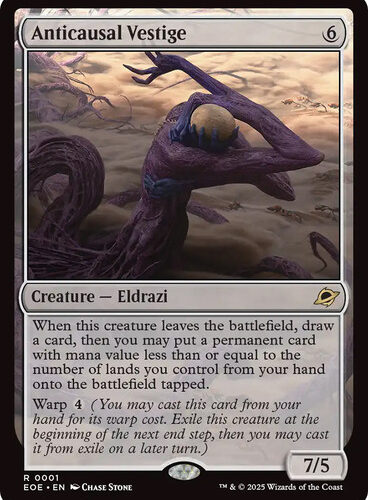 Anticausal Vestige Edge of Eternities