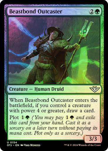 BeastbondOutcaster__10421 Beastbond Outcaster Outlaws of Thunder Junction (Foil)