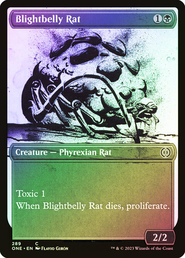 Blightbelly Rat (Showcase) Phyrexia: All Will Be One - Variants (Foil)