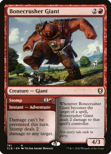 Bonecrusher Giant // Stomp Commander Legends: Baldur's Gate