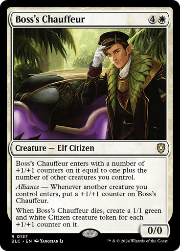 Boss's Chauffeur Bloomburrow Commander
