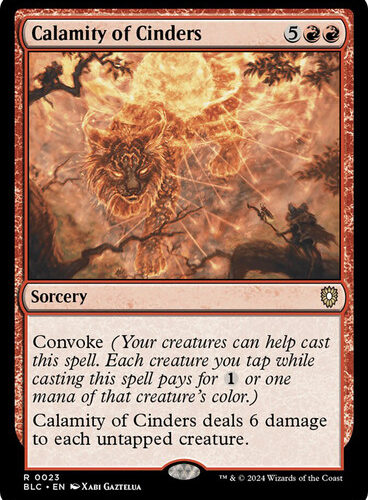 Calamity of Cinders Bloomburrow Commander