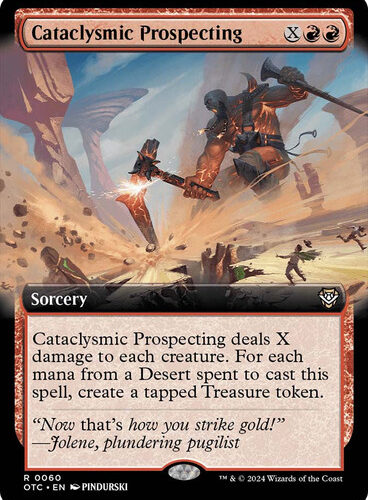 CataclysmicProspecting060__04010 Cataclysmic Prospecting (Extended Art) Outlaws of Thunder Junction Commander - Variants