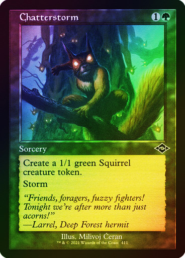 Chatterstorm (Retro Frame) (Foil Etched) Modern Horizons 2 - Foil Etched (Foil)