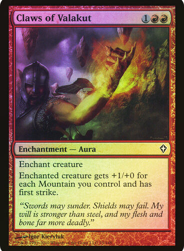 ClawsOfValakut__10680 Claws of Valakut Worldwake (Foil)