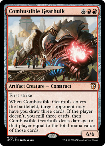 Combustible Gearhulk Modern Horizons 3 Commander