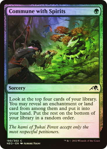 CommuneWithSpirits__67781 Commune with Spirits Kamigawa: Neon Dynasty (Foil)