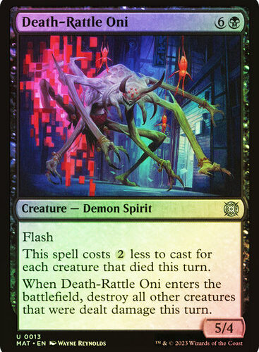 Death-Rattle Oni March of the Machine: The Aftermath (Foil)