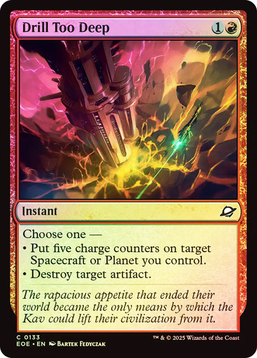 Drill Too Deep Edge of Eternities (Foil)